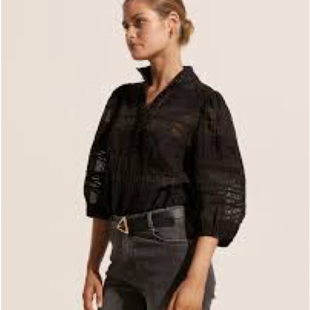 Kerrybrooke large Chic Black Blouse for Women